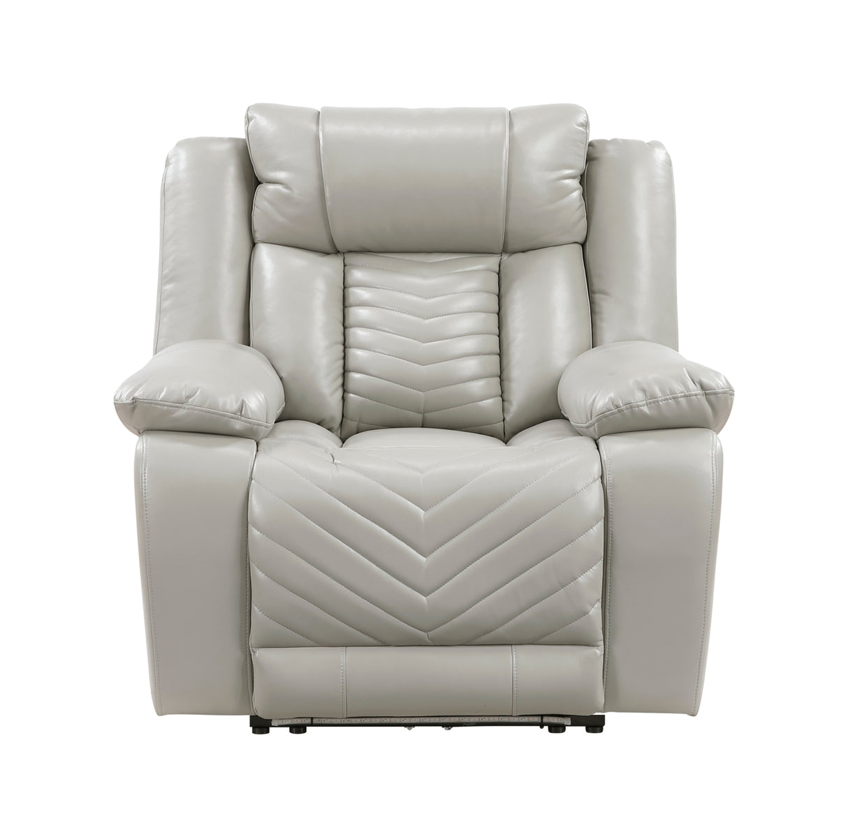 Huron Gray Power Reclining Chair from Homelegance - Luna Furniture