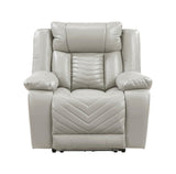 Huron Gray Power Reclining Chair from Homelegance - Luna Furniture