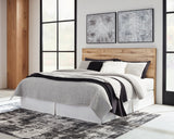 Hyanna King Panel Headboard with Mirrored Dresser in Tan Brown from Ashley Furniture - Luna Furniture