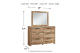 Hyanna Tan Brown Dresser and Mirror from Ashley - Luna Furniture