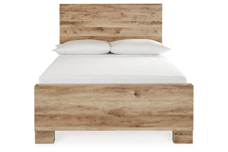 Hyanna Tan Brown Full Panel Bed from Ashley - Luna Furniture