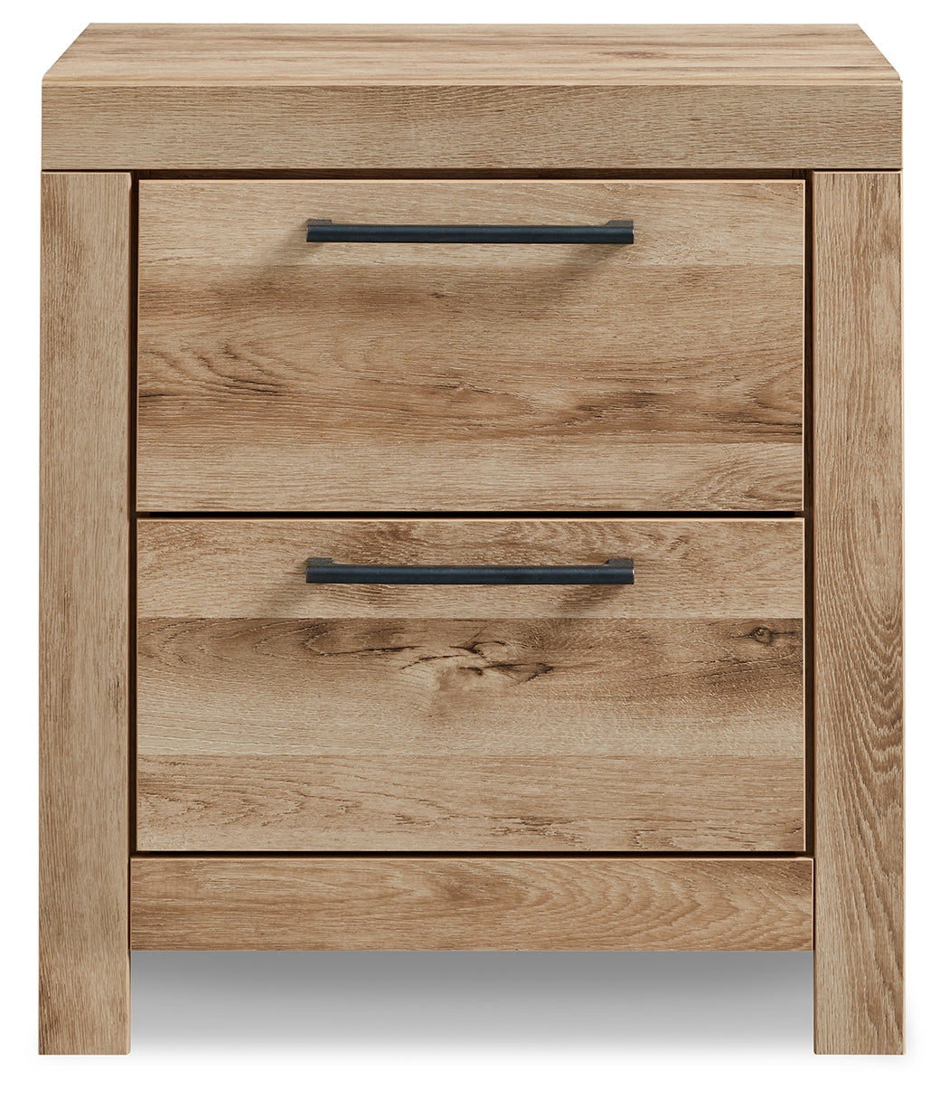 Hyanna Tan Brown King Panel Storage Bed, Dresser and 2 Nightstands from Ashley Furniture - Luna Furniture