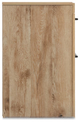 Hyanna Tan Brown King Panel Storage Bed, Dresser and 2 Nightstands from Ashley Furniture - Luna Furniture