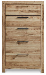 Hyanna Tan Brown Queen Panel Storage Bed and Chest from Ashley Furniture - Luna Furniture