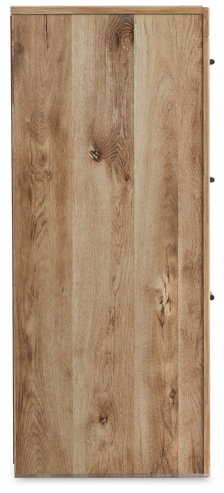 Hyanna Tan Brown Queen Storage Bed, Dresser and 2 Nightstands from Ashley - Luna Furniture