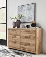 Hyanna Tan Brown Queen Storage Bed, Dresser and 2 Nightstands from Ashley - Luna Furniture