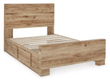Hyanna Tan Brown Youth Storage Platform Bedroom Set with 4 Drawers from Ashley - Luna Furniture