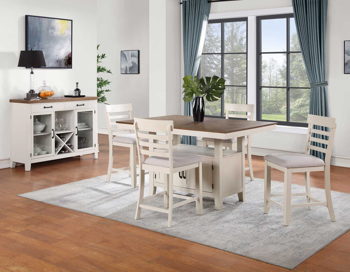 Hyland 24″ Counter Stool, Brown, Set of 2 from Steve Silver - Luna Furniture