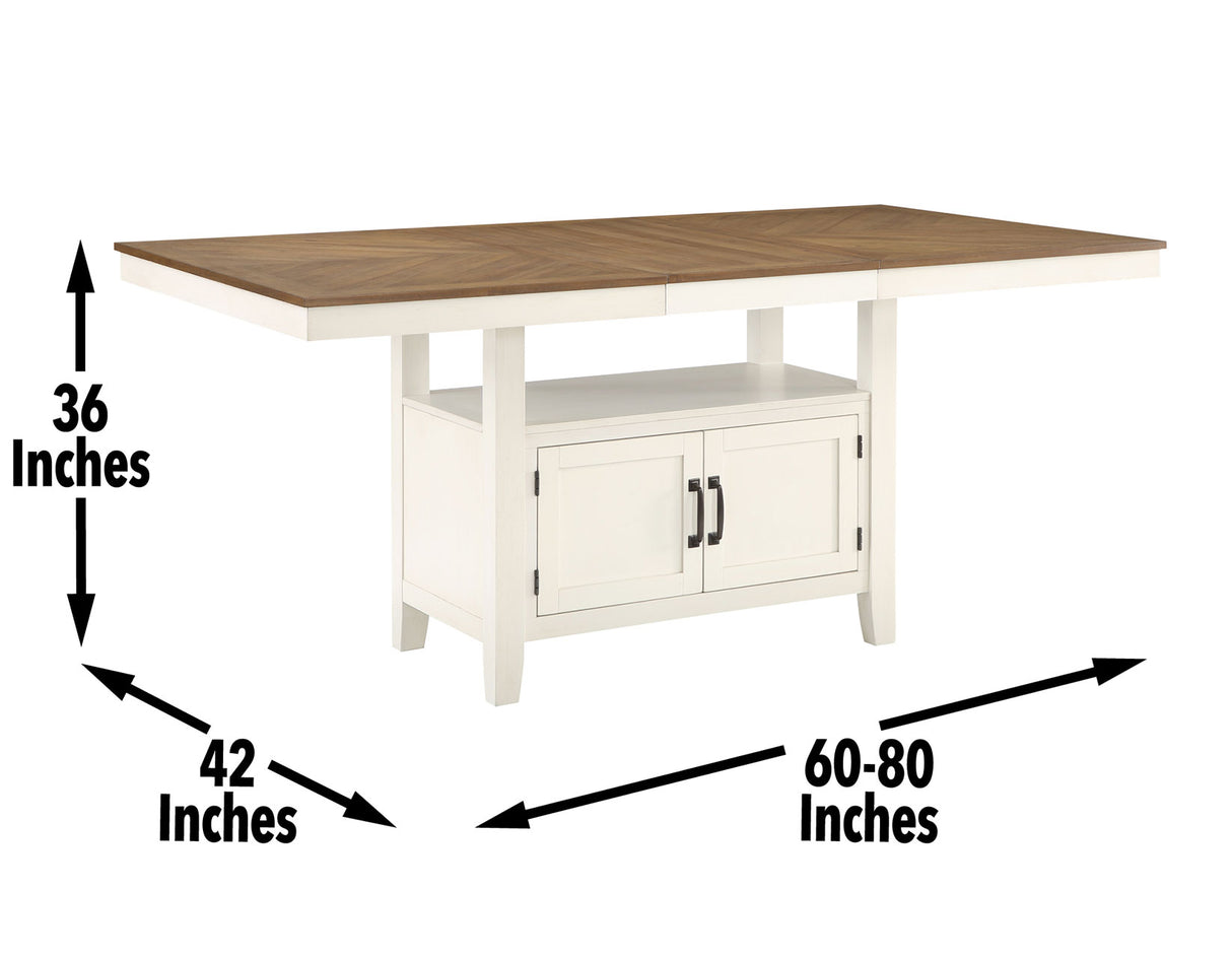 Hyland Two-tone Counter Height Dining Set from Steve Silver - Luna Furniture
