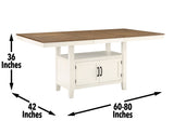 Hyland Two-tone Counter Height Dining Set from Steve Silver - Luna Furniture