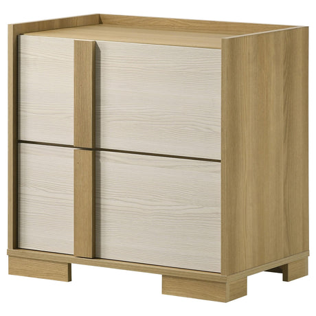 Hyland Natural 2-Drawer Nightstand from Coaster - Luna Furniture