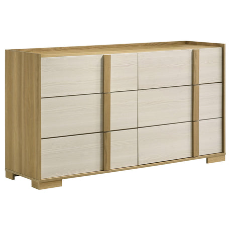 Hyland Natural 6-Drawer Dresser from Coaster - Luna Furniture