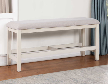 Hyland Vanilla Counter Height Dining Bench from Steve Silver - Luna Furniture