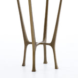 Creighton End Table in Aged Brass from Four Hands - Luna Furniture