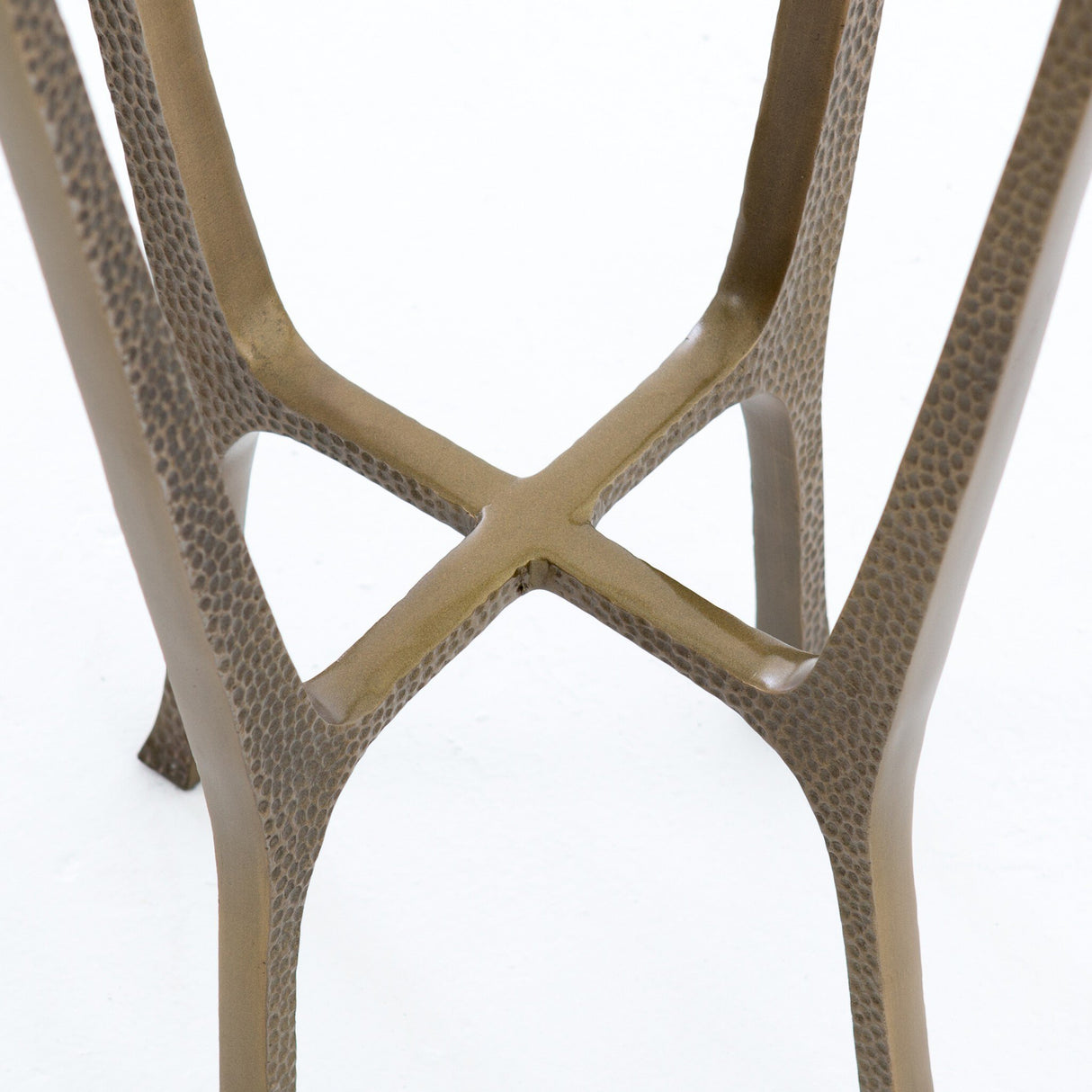 Creighton End Table in Aged Brass from Four Hands - Luna Furniture