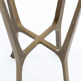 Creighton End Table in Aged Brass from Four Hands - Luna Furniture