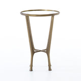 Creighton End Table in Aged Brass from Four Hands - Luna Furniture