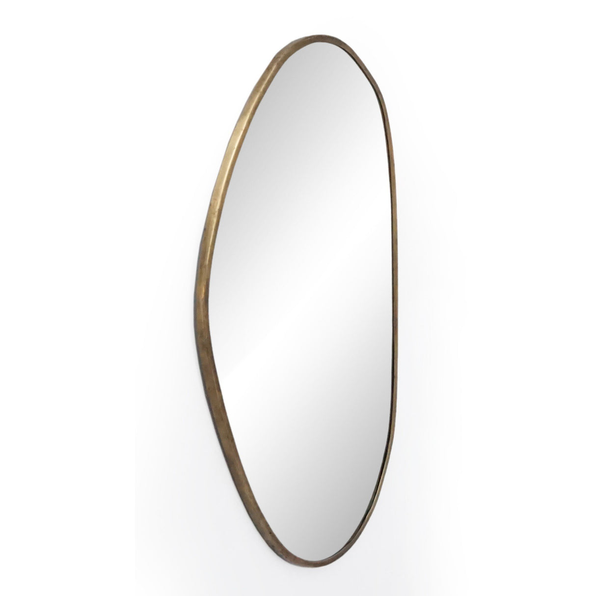 Brinley Mirror in Antique Brass Iron from Four Hands - Luna Furniture