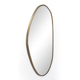 Brinley Mirror in Antique Brass Iron from Four Hands - Luna Furniture