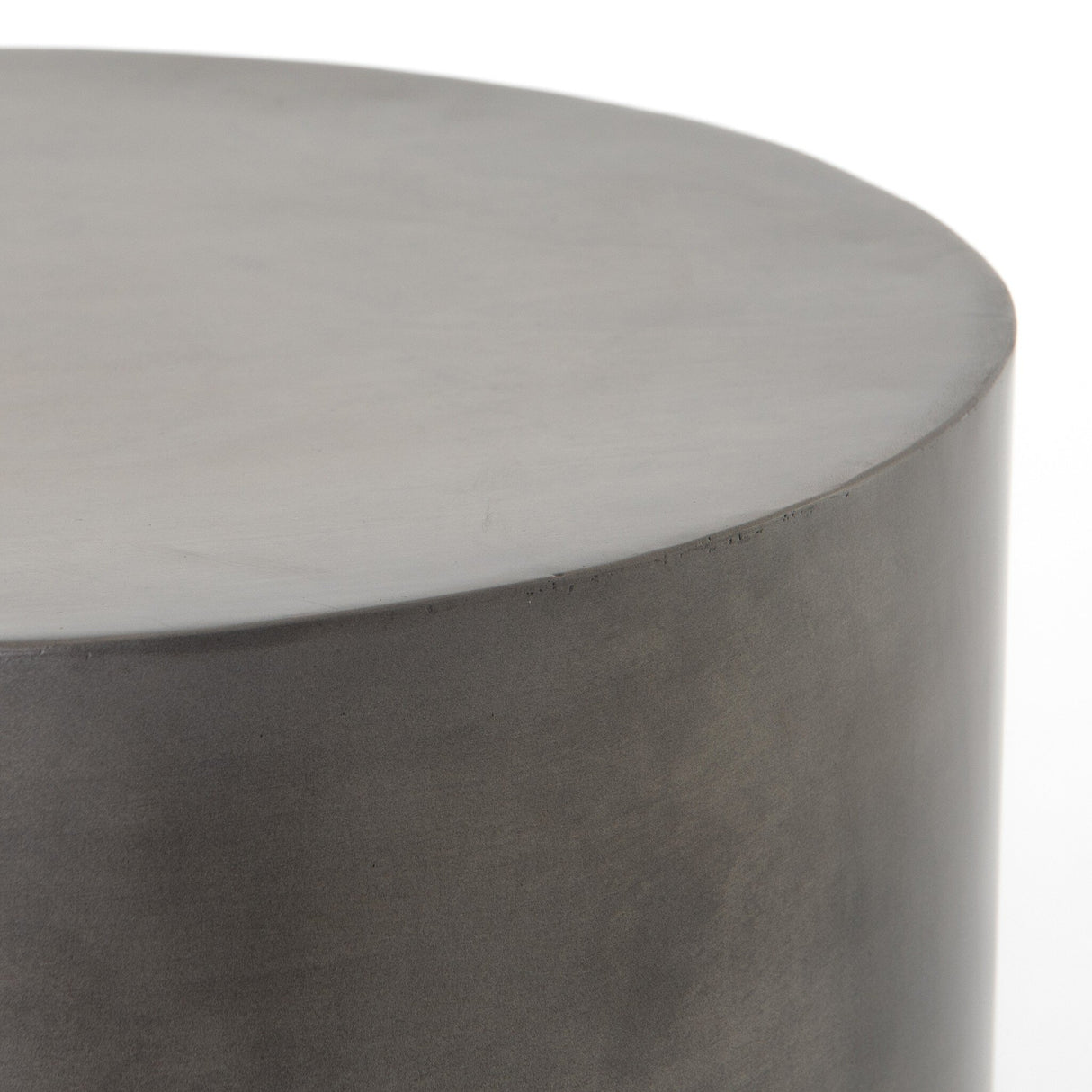 Cameron End Table in Ombre Antique Pewter from Four Hands - Luna Furniture