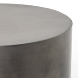 Cameron End Table in Ombre Antique Pewter from Four Hands - Luna Furniture
