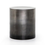 Cameron End Table in Ombre Antique Pewter from Four Hands - Luna Furniture