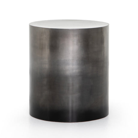 Cameron End Table in Ombre Antique Pewter from Four Hands - Luna Furniture