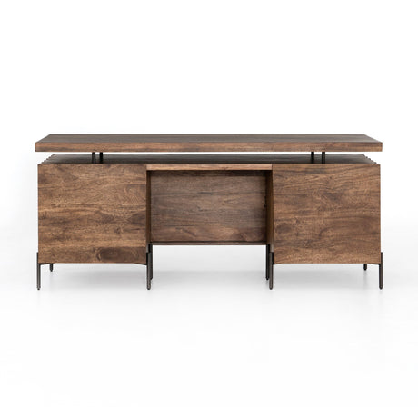 Raffael Desk in Gunmetal from Four Hands - Luna Furniture