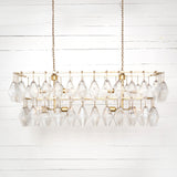 Adeline Rectangular Chandelier in Gold Leaf from Four Hands - Luna Furniture