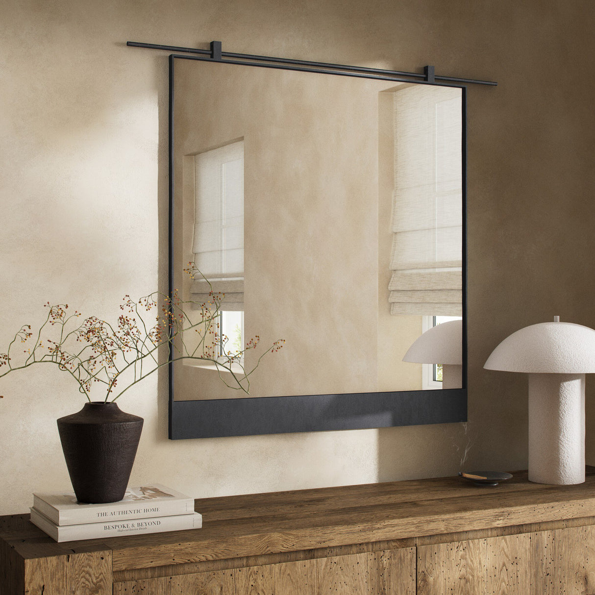 Chico Mirror in Antiqued Iron from Four Hands - Luna Furniture