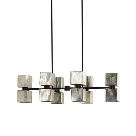 Ava Linear Chandelier in Antiqued Iron from Four Hands - Luna Furniture