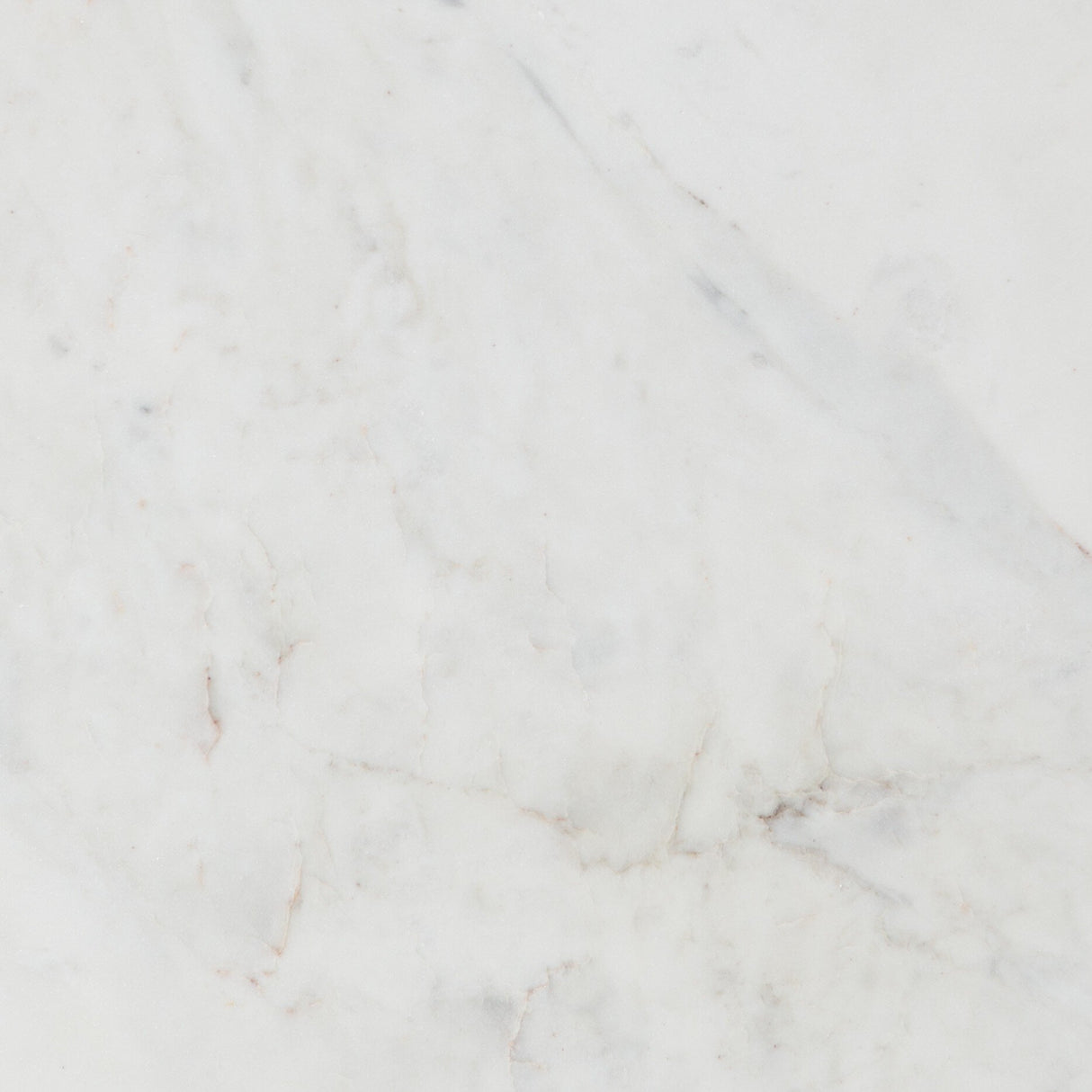 Kiva End Table in Polished White Marble from Four Hands - Luna Furniture