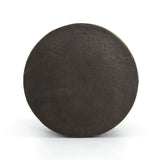 Trello Drum End Table in Textured Brass from Four Hands - Luna Furniture