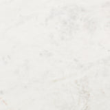 Naomi Marble End Table in Polished White Marble from Four Hands - Luna Furniture
