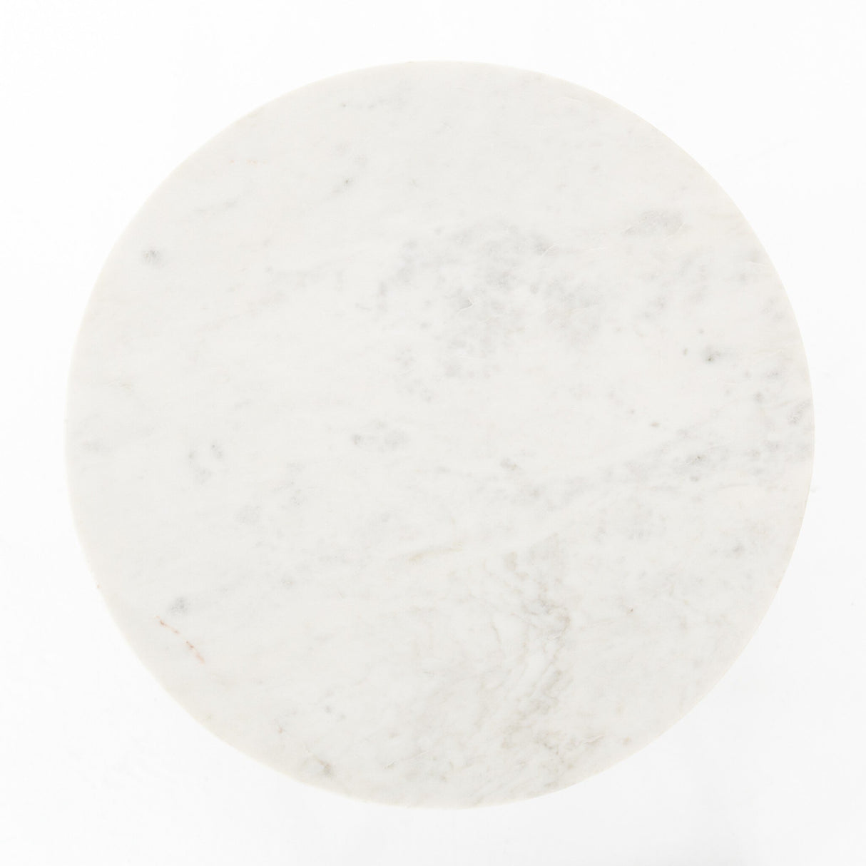 Naomi Marble End Table in Polished White Marble from Four Hands - Luna Furniture