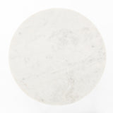Naomi Marble End Table in Polished White Marble from Four Hands - Luna Furniture