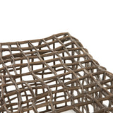 Zander Outdoor Bench in Aged Bronze from Four Hands - Luna Furniture