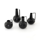 Aleta Vases, Set Of 4 in Iron Matte Black from Four Hands - Luna Furniture