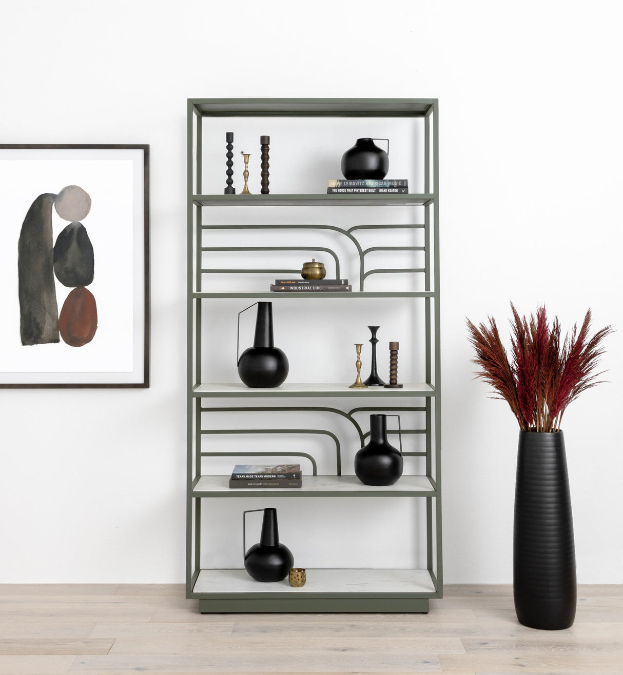 Aleta Vases, Set Of 4 in Iron Matte Black from Four Hands - Luna Furniture