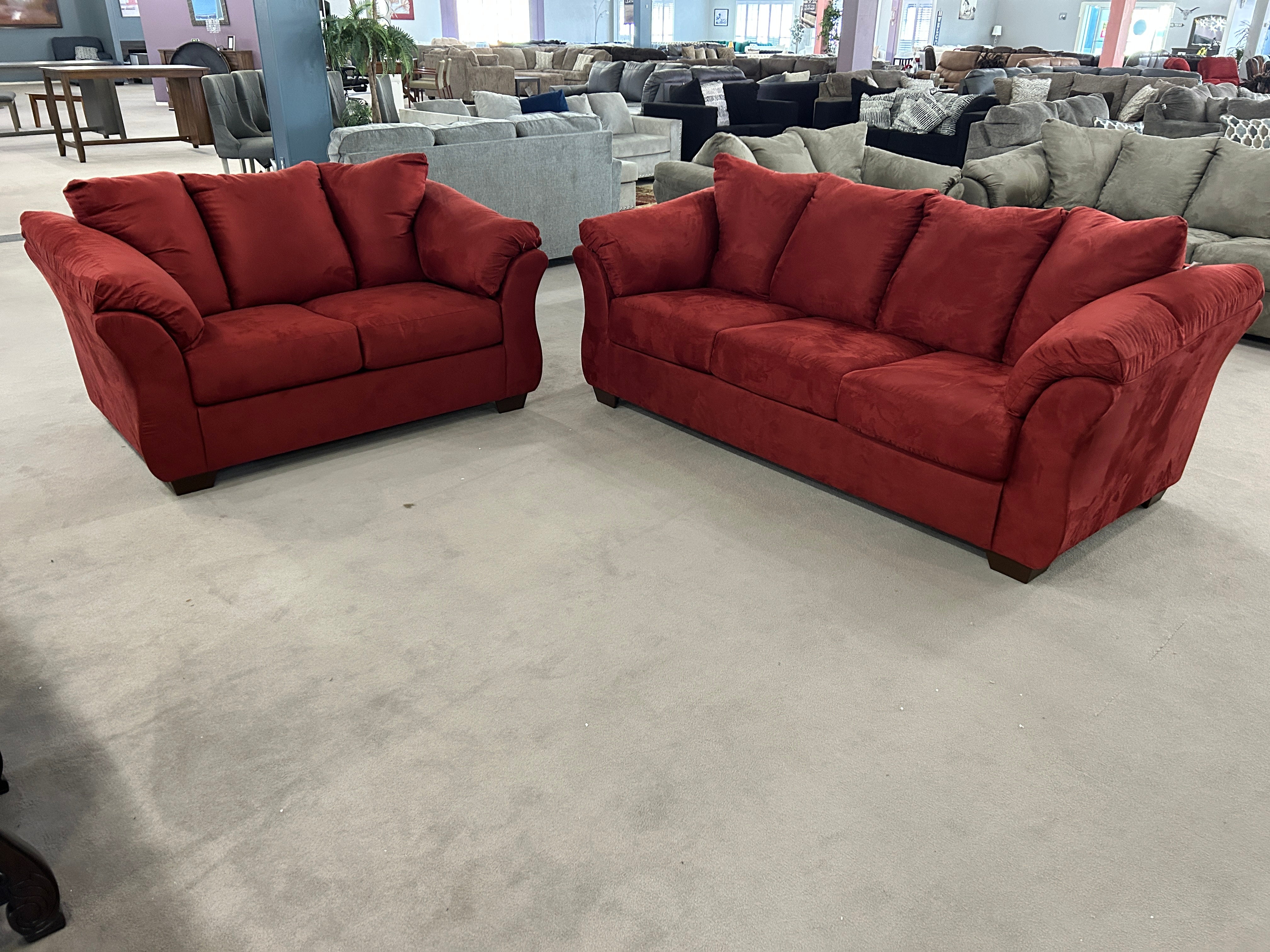 Darcy Salsa Sofa And Loveseat Matttroy