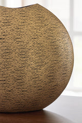 Iansboro Antique Gold Finish Vase from Ashley - Luna Furniture