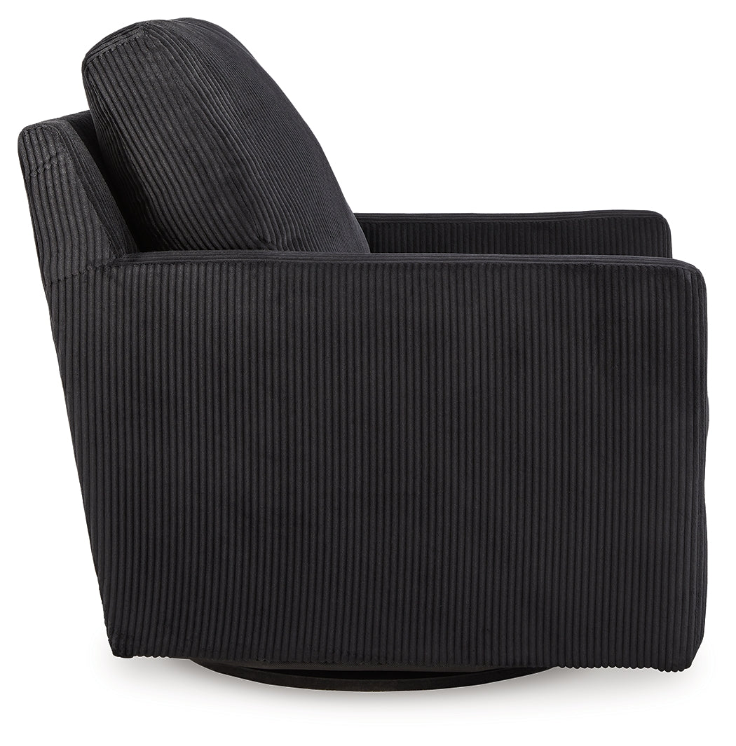 Icaman Onyx Swivel Chair from Ashley - Luna Furniture