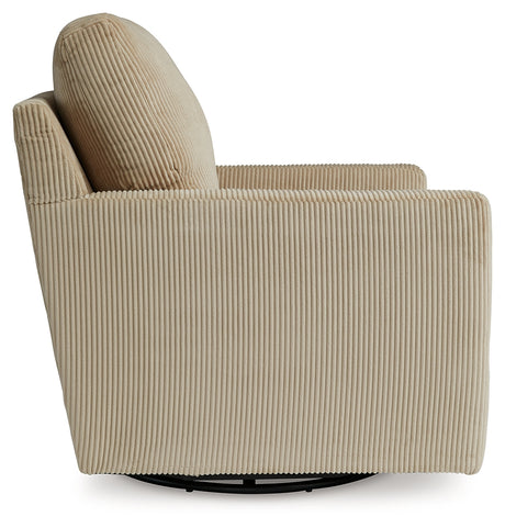 Icaman Sand Swivel Chair from Ashley - Luna Furniture