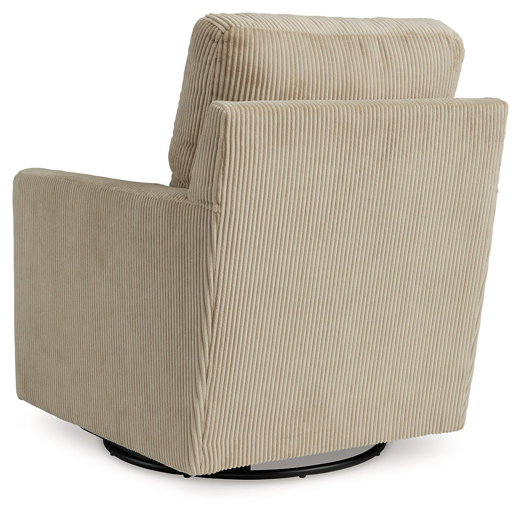 Icaman Sand Swivel Chair from Ashley Furniture - Luna Furniture