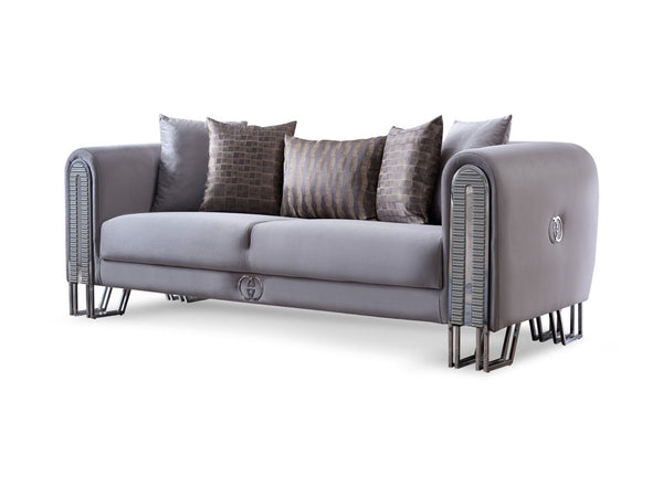 Kapadokya Stationary Loveseat in Grey