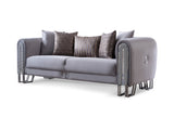 Kapadokya 3-pieces (Sofa & Loveseat & Chair) Livingroom Set in Grey from Furnia - Luna Furniture