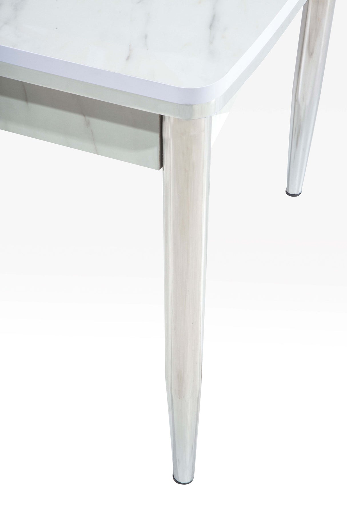 Inci Diningroom (Dining Table & 6 Dining Chair) in White from Furnia - Luna Furniture