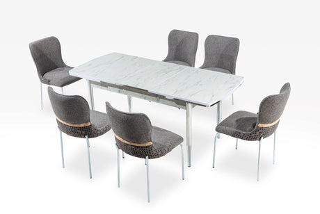 Inci Diningroom Table in Walnut from Furnia - Luna Furniture