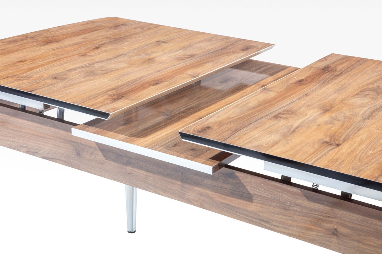 Inci Diningroom Table in Walnut from Furnia - Luna Furniture