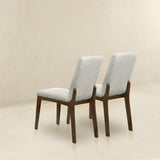 Ines White Boucle Dining Chair (Set of 2) from Ashcroft Furniture - Luna Furniture